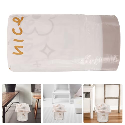 DOITOOL 60pcs Thick Drawstring Trash Bags Large Capacity Kitchen Garbage Bags Heavy-duty for Home and Bathroom Use