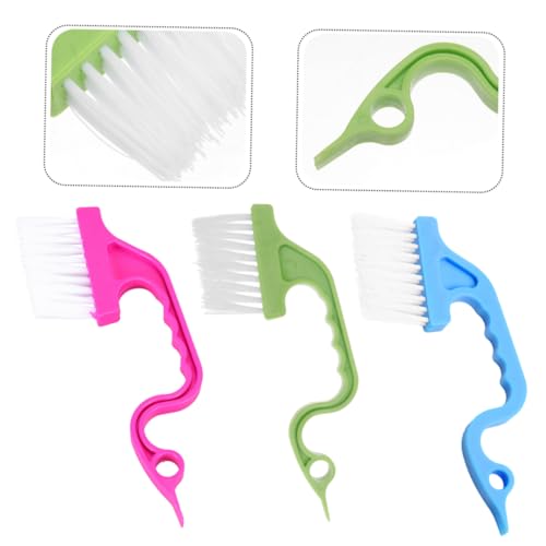6Pcs Groove Gap Cleaning Brush Hand Held Window Track Cleaner for Spaces Multi Functional Design for Kitchen Bathroom and Sliding Door Tracks