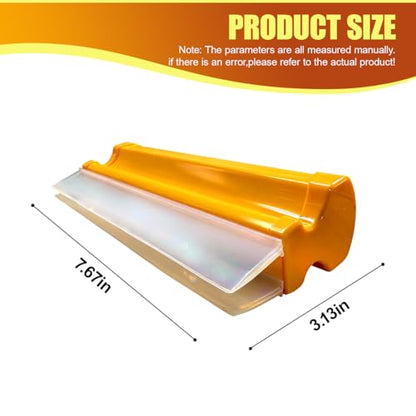 Craedli Car Drying Squeegee, 7.67 Inch Flexible Silicone Water Blade, Scratch-Free Double Row Auto T-Bar Water Scraper Wiper Tool for Washing Windshield, Glass, Window and Shower Doors (1PC) - size: 1PC