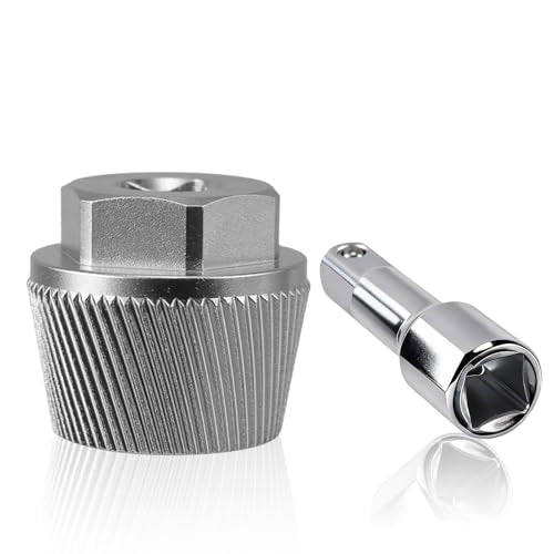Tub Drain Tool Tub Drain Extractor Broken Pipe Removal Tool Stubborn Rusted Drain Remover with Extension Rod Chrome Anti-Rust Finish Bathtub Repair Tools - color: Silver, size: Tub Drain