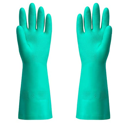 ThxToms Chemical Resistant Nitrile Gloves, Resist Household Acid, Alkali, Solvent and Oil, Latex Rubber Free, 1 Pair Medium - size: Medium