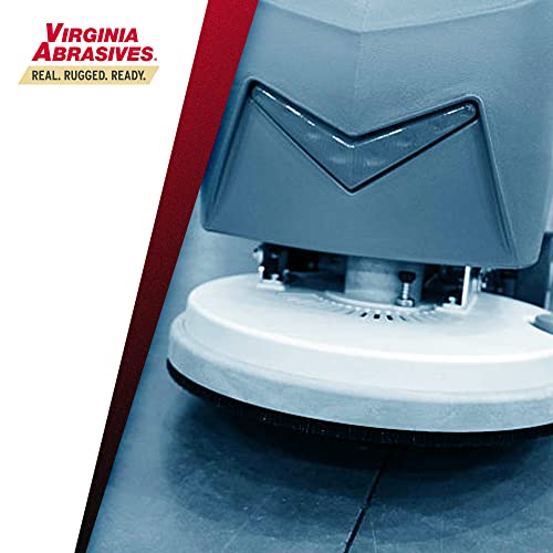 Virginia Abrasives 18" Green Floor Maintenance Pads - Heavy-Duty Non-Woven Pads for Deep Cleaning and Stripping for Orbital Machines, 5-Pack - size: 18"