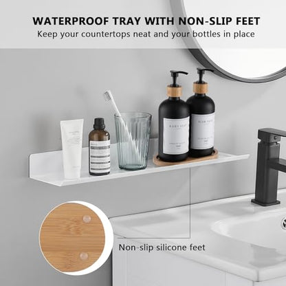 Black Glass Soap Dispenser - Hand Dish Soap Dispenser Set for Kitchen with Sturdy Pump and Tray, 14 Waterproof Labels, Bathroom Refillable Soap Lotion Dispenser-Black - color: Black Bottle + 14 Labels + Funnel + Tray