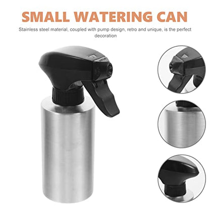 Vaguelly Stainless Steel Watering Spray Bottle Can for Easy Plant Care Capacity for Flowers and Vegetables for Boys and Girls and Plant - size: 8.5 Ounces