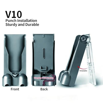 Vacuum Cleaner Wall Mounted Docking Station - Accessories Bracket Compatible with Dyson V10(sv12) Cordless Vacuum Cleaners | Part no. 969042-01, Not Fit for Dyson V11 Vacuum Cleaner