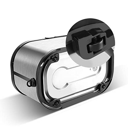 Spin Mop Bucket System Stainless Steel Bucket and Mop Set with 6 Microfiber Replacement Head Refills, Floor Mop with 4 Wheel