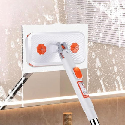 Click Mop - Flexible Clip Flat Cleaner, 1 Piece Manual for Hardwood Surfaces, Adjustable Stainless Steel Handle, Household Supply, Floor Tool for Tiles, Laminates and Boards