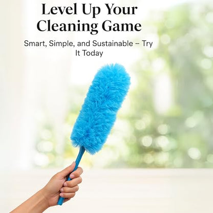 Microfiber Duster - 22'' Ceiling Fan Cleaner Duster, Dust Brush for Cleaning Window Blinds, Ceiling Fans, Furniture & Cars, Reusable Dust Remover Wand, Washable & Flexible Duster
