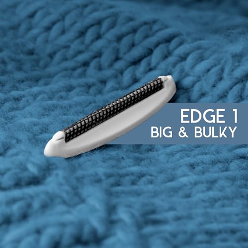 GLEENER Battery-Free 4-in-1 Fabric Shaver & Lint Brush | Ultimate Fuzz Remover | Adjustable Depiller Lint Remover for Clothing & Furniture (Slate Blue) - color: Slate Blue