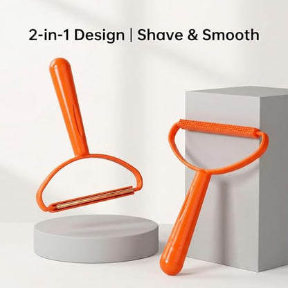 Pet Hair Remover for Laundry, Portable Double Sided Fabric Shaver and Lint Remover, Manual Dog Hair Removal Tool Sweater Shaver Clothing Depiller for Rugs Furniture and Woolen Coats