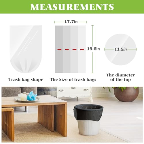 4 Gallon 1000 Counts Small Black Trash Bag Bulk Garbage Bags by Teivio, Bathroom Trash Can Bin Liners, Small Plastic Bags for home office kitchen - size: 1 Count (Pack of 1000), style: 1000pcs-4 Gallon-Black