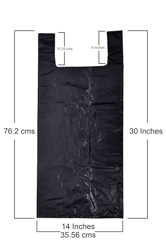 Ultra Strong Trash Bags, Black, Easy-Tie Handles, Leak Resistant (13 Gallon (Pack of 30)) - size: 30 Count (Pack of 1)