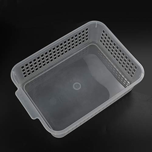 6-Pack Rectangular Plastic Storage Organization Trays, Clear | Turn in Containers, Multipurpose Drawer Trays, Kitchen Pantry Containers, Desk Organizer Bin