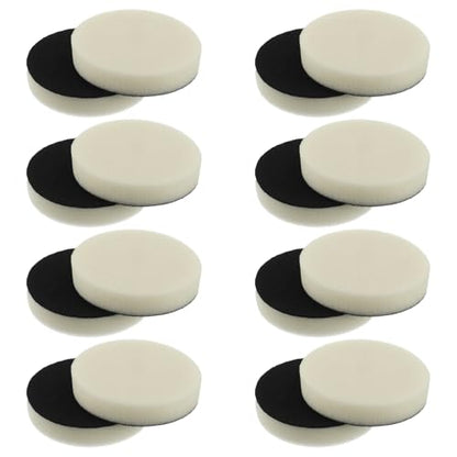 16pcs Foam Pads Power Scrubber Pads Set Electric Scrubber Replacement Scouring Pads fit for Dremel Versa Scouring Pads,White - size: White