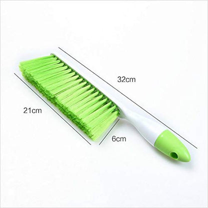 Counter Duster Bed Sheets Debris Cleanin Hand Broom Cleaning Brushes Soft Bristles Dusting Brush for Cleaning Car/Bed/Couch/Draft/Garden/Furniture/Clothes,3PCS - color: Red and Green Orchid