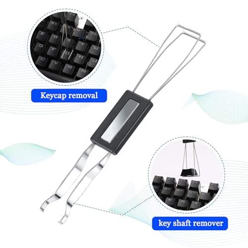 4 PCS Keycap Puller Switch Puller Keyboard Cleaning Kit, Key Cap Removal Tool with Keyboards Cleaning Brush for Mechanical Keyboards, Metal Materialkey Removal Tool