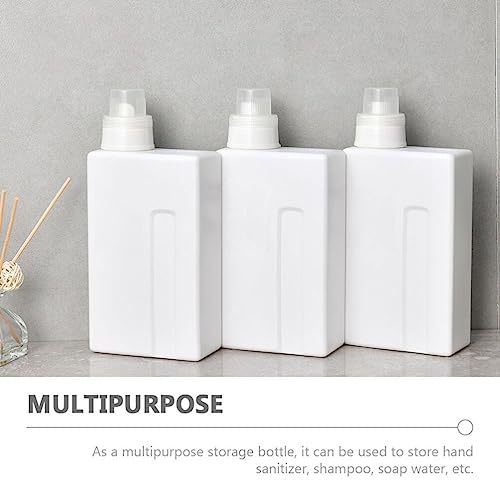 Healeved 2pcs Leakproof Empty Bottles Refillable Laundry Detergent Holders Capacity for Home Use Convenient and Portable for Liquid Storage