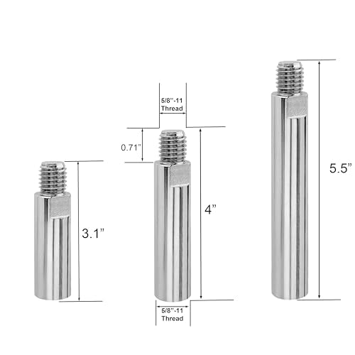 7 Pack Wire Wheel Cup Brush for 4 1/2 Angle Grinder with 5/8"-11 Thread Extension Rod,4 & 3 Inch Twist Knotted Coarse Crimped Wire Brushes (Wire Wheel Set & Grinder Extension Rod) - style: Wire Wheel Set & Grinder Extension Rod