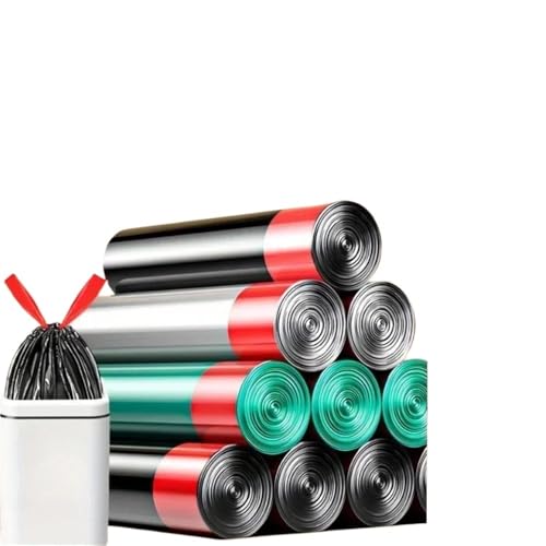 Extra Thick Heavy Duty Drawstring Trash Bags - Durable Kitchen Garbage Bags for Home, Office & Outdoor Use