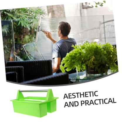 Cleaning Supplies Organizer Handle Plastic Bucket Tool Container for Home