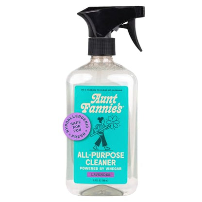 Aunt Fannie's All Purpose Household Cleaner, Multi-surface Spray, Powered by Vinegar for Kitchen, Bath, Windows and Countertops, Lavender Scent (Pack of 1) - size: 16.9 Fl Oz (Pack of 1)