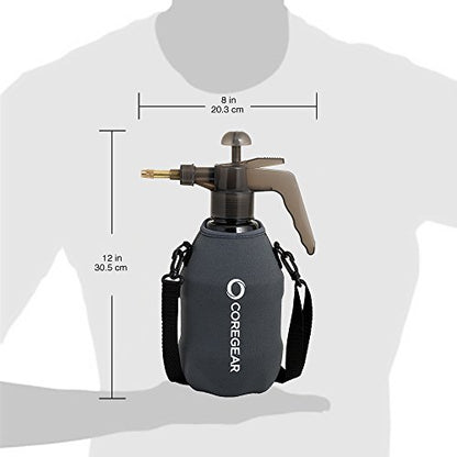 (Ultra Cool™ XLS) USA Misters 1.5 Liter Mister & Sprayer Personal Water Pump with Full Neoprene Jacket and Built-in Carrying Strap - color: Gray