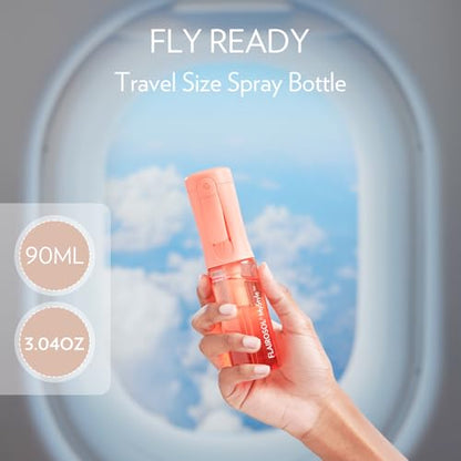 FLAIROSOL MyStyle, Spray Bottle for Hair - Small Travel Spray Bottle, Ultra Fine Continuous Water Mist for Face, Hairstyling, Salon, Cleaning, Beauty, Toners, Hydration & Makeup, 3.04oz / 90ml, Peach - color: Peach, style: 1 Pack