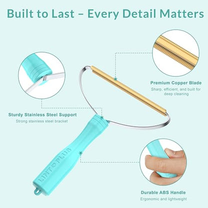 Deep Cleaner Pro Pet Hair Remover-Special Cat Hair Remover Multi Fabric Edge and Carpet Rake Scraper by LINTPLUS-Dog Hair Remover for Rugs,Couch & Pet Towers-Easy to Every Hair! - size: Pro