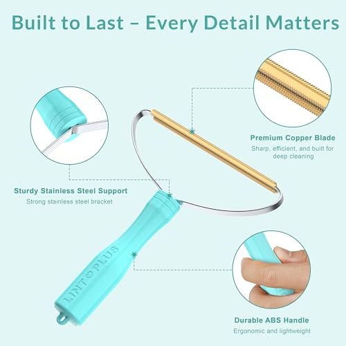 Deep Cleaner Pro Pet Hair Remover-Special Cat Hair Remover Multi Fabric Edge and Carpet Rake Scraper by LINTPLUS-Dog Hair Remover for Rugs,Couch & Pet Towers-Easy to Every Hair! - size: Pro