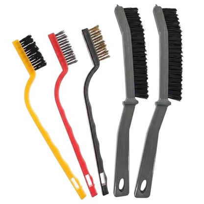 5pcs Crevice Cleaning Brush Set Narrow Detail Tools for Window Tracks Corners Edges and Household Cleaning