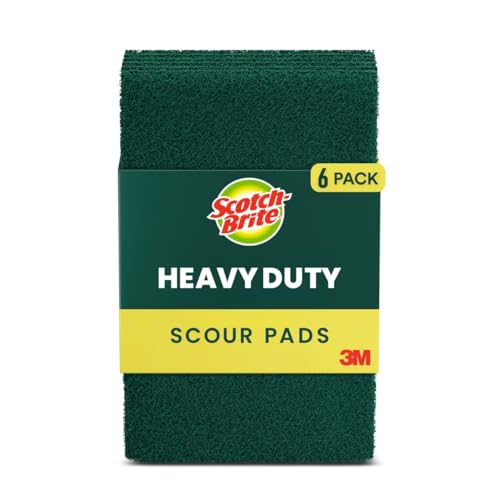 Scotch-Brite Heavy Duty Scour Pad, 6-Count (Pack of 4) - size: 6 Count