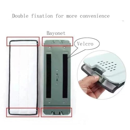 Dust Mop，Flat Mop with 4 Pads, Sponge mops for Floor Cleaning,Hardwood,Tile,Marble,Wall Surface