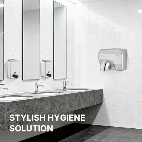 Commercial Soap Dispenser Wall Mounted, 37oz Stainless Steel Hand Soap Dsipenser, Liquid Manual Anti-Leak Pump Soap Dispenser, Rust-Proof Lining Liquid Hand Sanitizer Dispenser for Bathroom - color: Blk-1618-1100