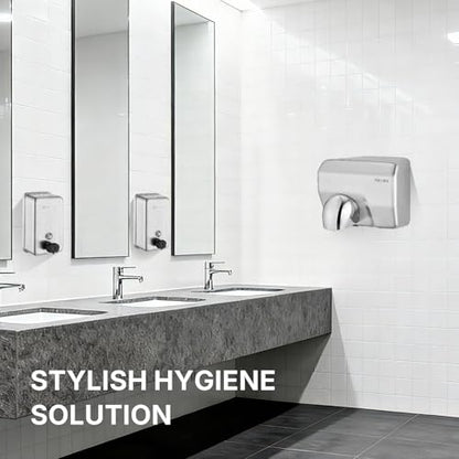 Commercial Soap Dispenser Wall Mounted, 37oz Stainless Steel Hand Soap Dsipenser, Liquid Manual Anti-Leak Pump Soap Dispenser, Rust-Proof Lining Liquid Hand Sanitizer Dispenser for Bathroom - color: Blk-1618-1100