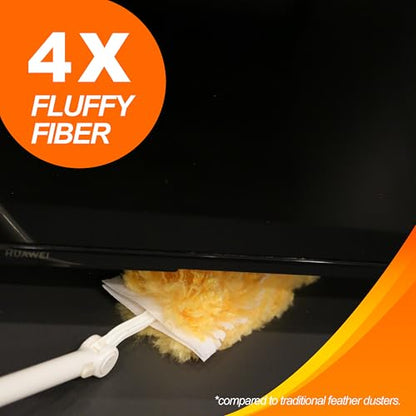 Duster Refills 50 Counts, 360° Heavy Duty Multi Surface Duster Refills for Cleaning, Compatible with Swiffer Dusters - size: 50 Count (Pack of 1)