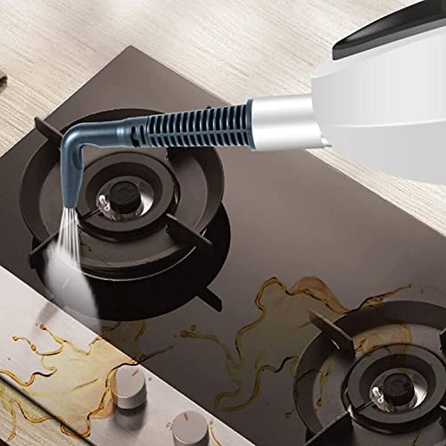Steam Mop - Detachable Handheld Steam Cleaner, 20ft Power Cord and 300ml Water Tank, Suitable for Hardwood Floor, Carpet, Tile, Laminate, Marble (White)