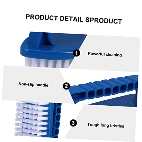 ibasenice 2pcs Heavy Duty Cleaning Brush for Sink Bathroom and Kitchen Ergonomic Handle for Easy Use Material for Performance for Scrubbing Showers and Floors