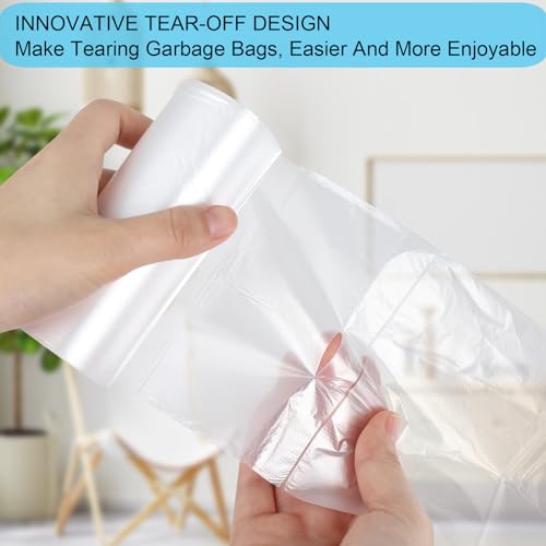 1.2 Gallon Small Trash Bags, 4.5 Liter Trash Can Liners Garbage Bags Wastebaskets Liners for Bathroom, 150 Counts Clear Bags - size: 150 Count (Pack of 1)