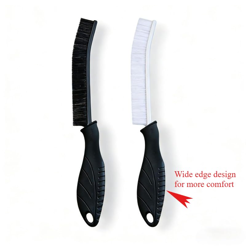 Gap Cleaning Brush Set 6-Pack Widening Handle Hard Bristles for Tile Seams, Kitchen and Bathroom Use, A1 - color: A1