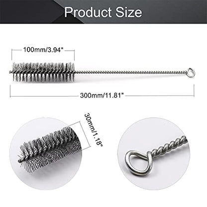 Utoolmart Steel Wire Cleaning Brush, Spiral Power Tube Brush, Steel Wire Tube Brush Cleaning Tool, Tube Bottle Brush, 1.2-inch Diameter 12-inch Length, 5pcs - color: 5pcs, size: 3cm