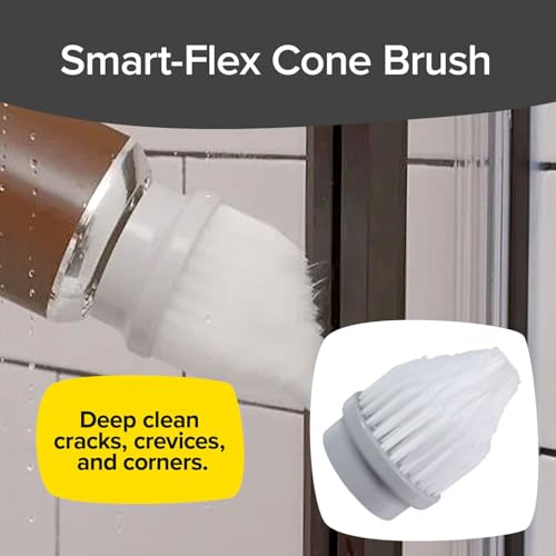 Horsepower Scrubber Complete 5-pack of Durable Premium Replacement Heads for Electric Spin Scrubber, AS SEEN ON TV