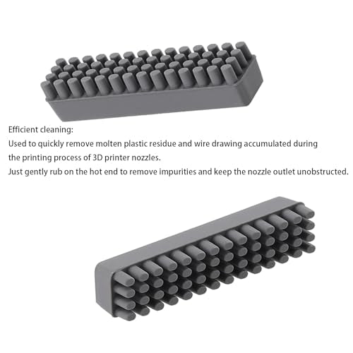 6Pcs A1 Mini Nozzle Brush, A1 Mini Wiper Silicone Brush Nozzle Cleaning Brush Compatible for Bambu Lab A1 Mini 3D Printer Heatbed Nozzle Wiper Cleaning Tool, (Only for A1 Mini) - style: A1 Mini Nozzle Brush