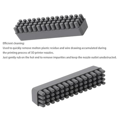 6Pcs A1 Mini Nozzle Brush, A1 Mini Wiper Silicone Brush Nozzle Cleaning Brush Compatible for Bambu Lab A1 Mini 3D Printer Heatbed Nozzle Wiper Cleaning Tool, (Only for A1 Mini) - style: A1 Mini Nozzle Brush