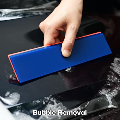 NEWISHTOOL 2 Pack Rubber Squeegee (8-Inch Replacement Blade, No Handle) | Window Tint Squeegee for Water Removal, Windshield Rear Back Glass Cleaning, PPF Installing and Window Film Application - size: 8-Inch Replacement Blade, No Handle