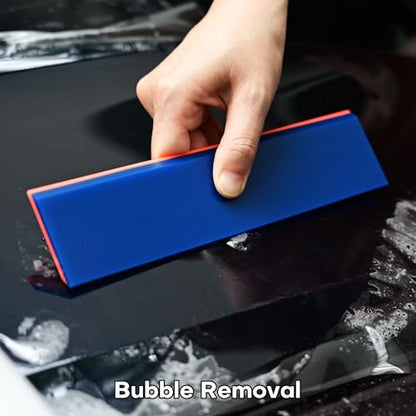 NEWISHTOOL 2 Pack Rubber Squeegee (8-Inch Replacement Blade, No Handle) | Window Tint Squeegee for Water Removal, Windshield Rear Back Glass Cleaning, PPF Installing and Window Film Application - size: 8-Inch Replacement Blade, No Handle