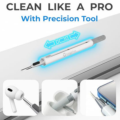 Earbud Cleaner Kit with Cleaning Clay Set - color: Light Blue