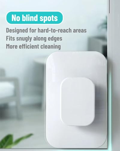 Large Grip Magnetic Window Cleaner High Safety, Double Sided Magnetic Window Cleaner Fit for 3 to 10mm Glasses for Household Maintenance Users