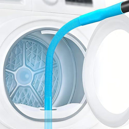 Dryer Vent Cleaner Universal Vacuum Hose Attachment Fits All Vacuums Cleaner Deep Cleaning Tools for Clogged Ducts & Lint Removal (Blue) - color: Blue