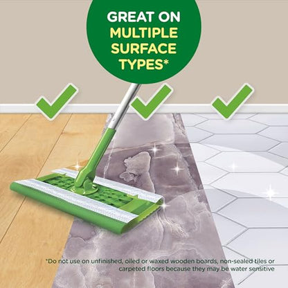 Swiffer Sweep + Mop, Wet Pads Refill, Floor Cleaner for Dirt, Dust, Hair, Cleaning Cloths for Mopping Home, Bathroom, Kitchen, All Purpose Multi-Surface Floor Wipes, Lavender, 12ct - size: 12 Count (Pack of 1)