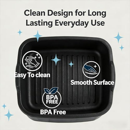 18 Quart Plastic tub Durable Heavy Duty Reinforced Plastic Kitchen Dishpan Basin with Molded Handles for Household Chores and Storage, Black, 1Pack
